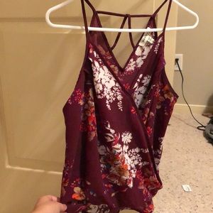 Maroon dress up blouse